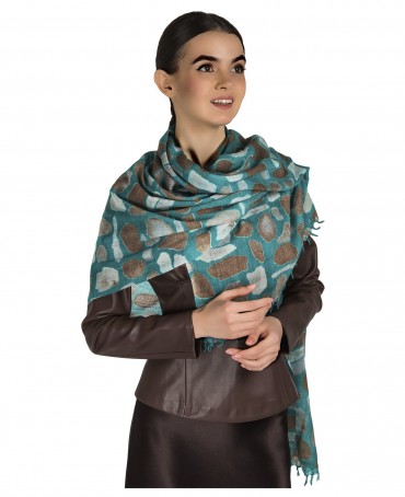 Палантин Женский W40-PIERRES/VERT.EMER